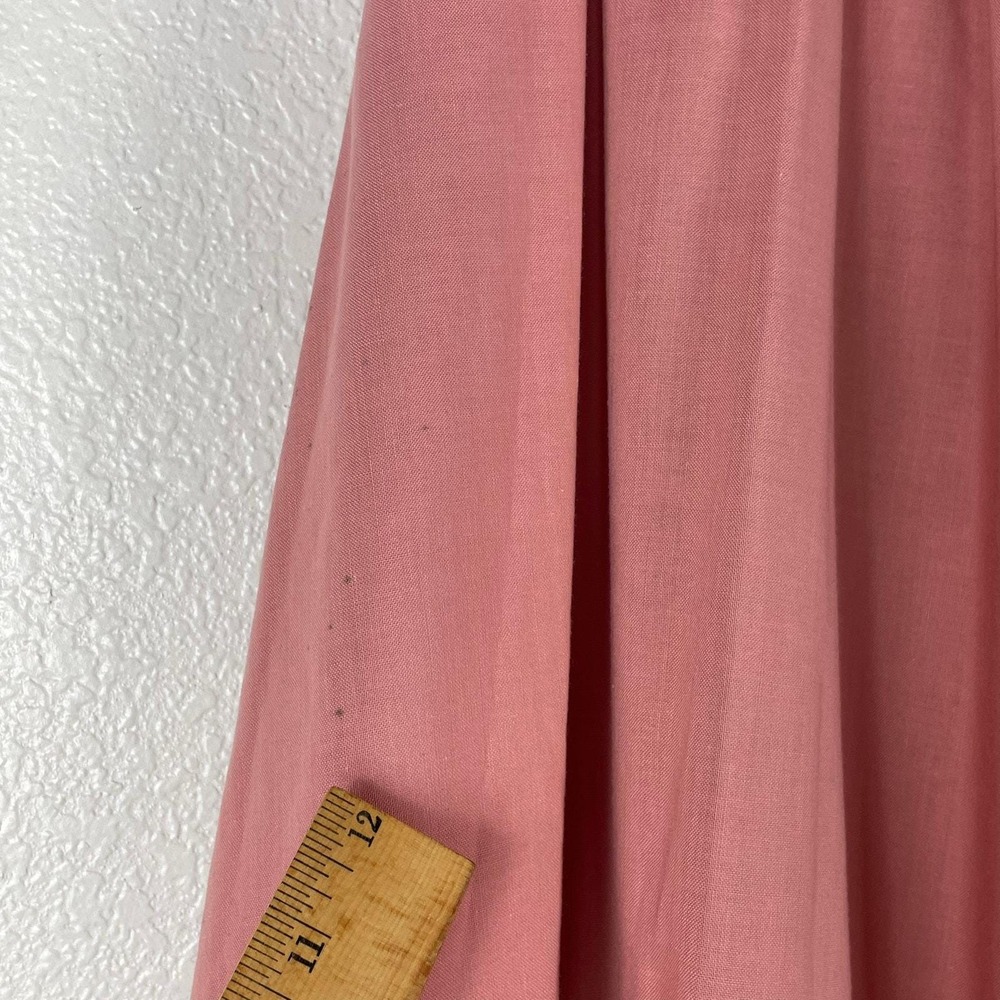 Vintage Circle 7 Marilyn Williams Blush Pink Circle Prairie Skirt Tiered Cottage - Picture 4 of 7